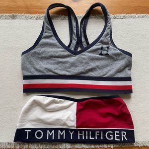 Tommy Hilfiger Lot of 2 Bras Bralettes Sports Bandeau Bras Sz S